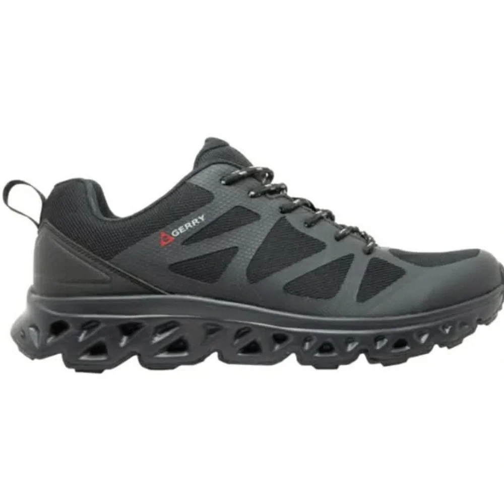 Gerry Mens Sneakers Speed Trail Black Shoe New In Box size 9.5